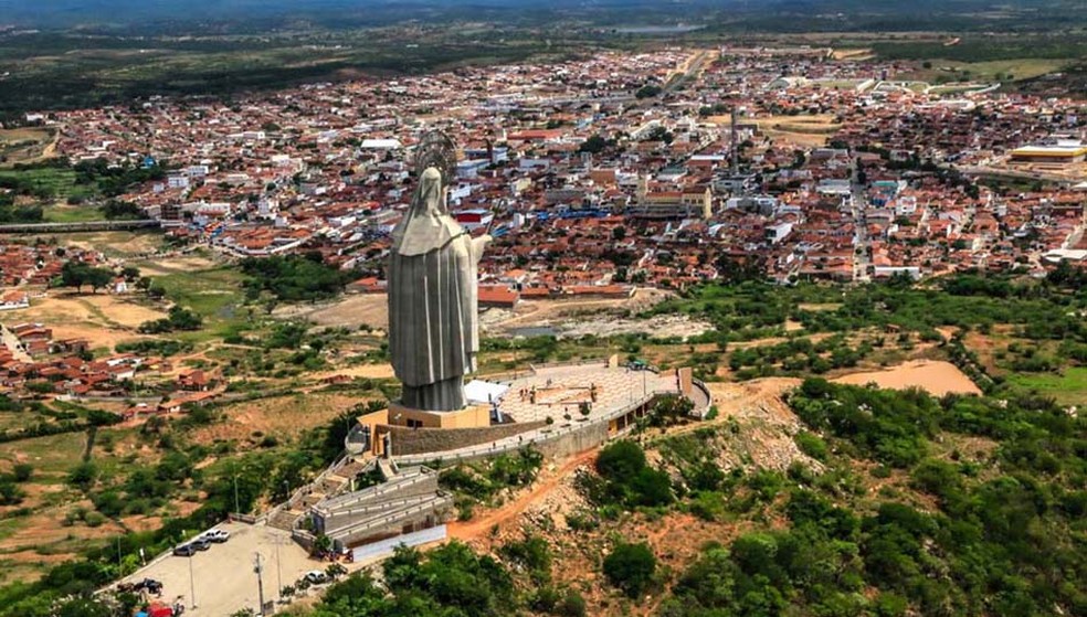 MunicÃ­pio de Santa Cruz, na regiÃ£o Agreste potiguar â€” Foto: CanindÃ© Soares