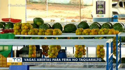 Comerciantes que desejam vender produtos na feira de Taquaralto já podem se inscrever