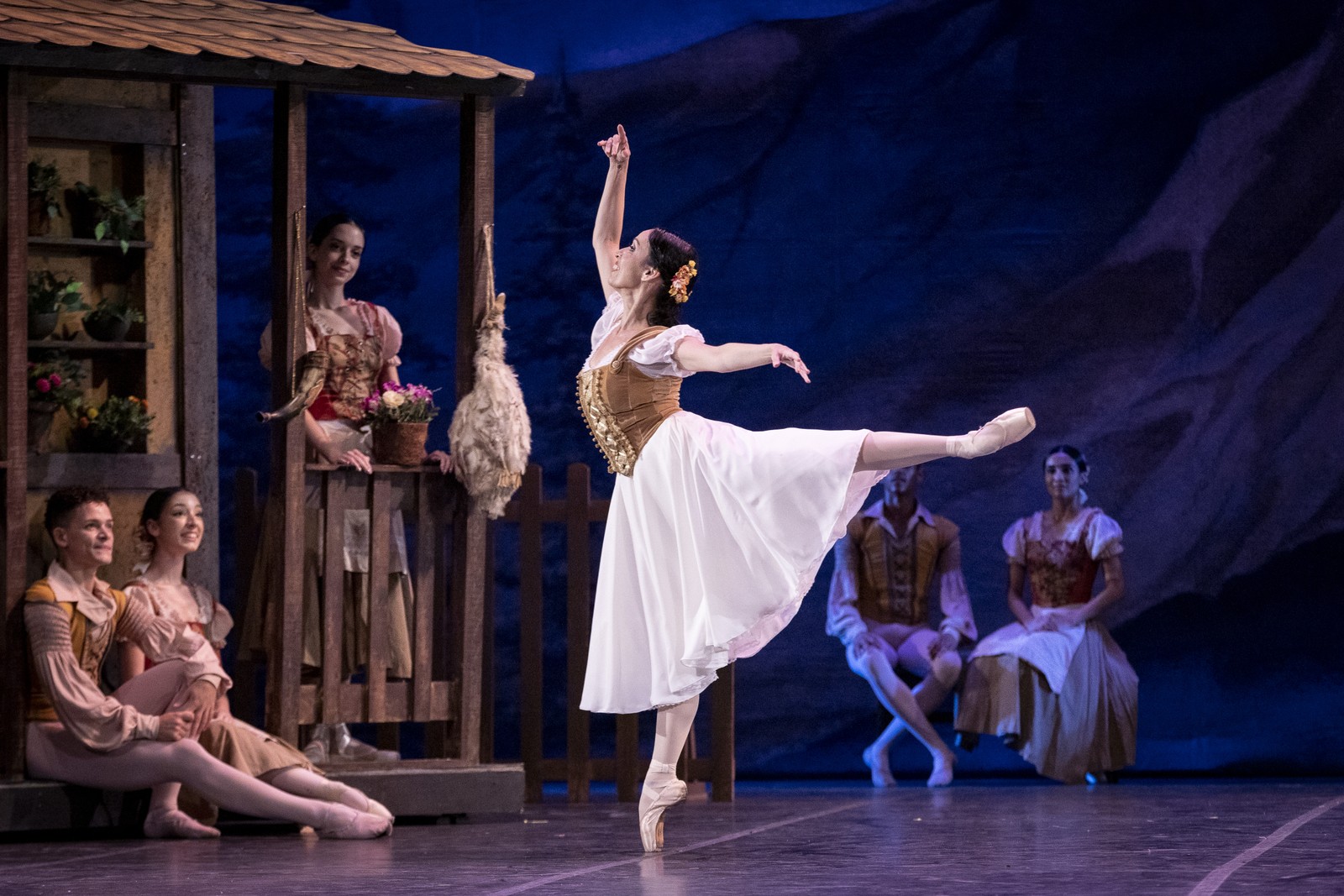 Claudia Mota no papel de 'Giselle', clássico do balé — Foto: Divulgação/Daniel Ebendinger
