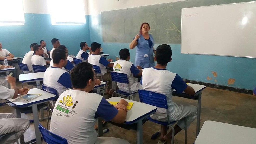 Nesse ano, mais de 3 mil presos foram matriculados nos ensinos fundamental e médio nas unidades prisionais de Mato Grosso (Foto: Sejudh)