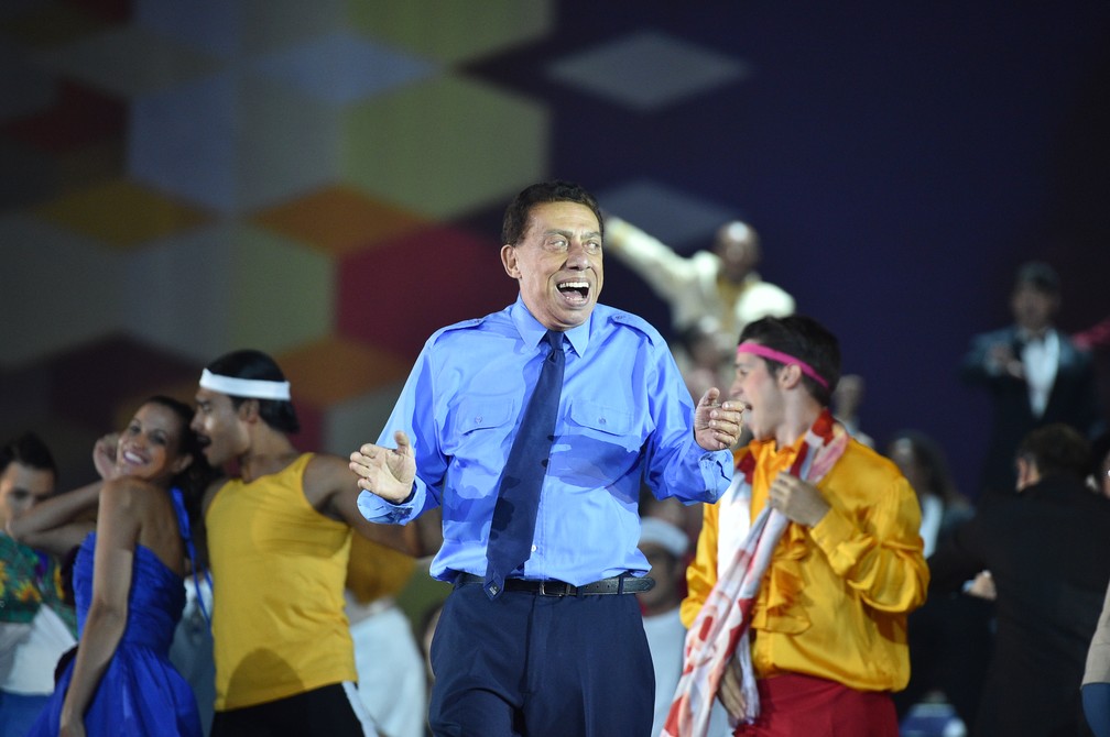 Paulo Silvino participa do show 50 anos 3 em abril de 2015 (Foto: Alex Carvalho/Globo)