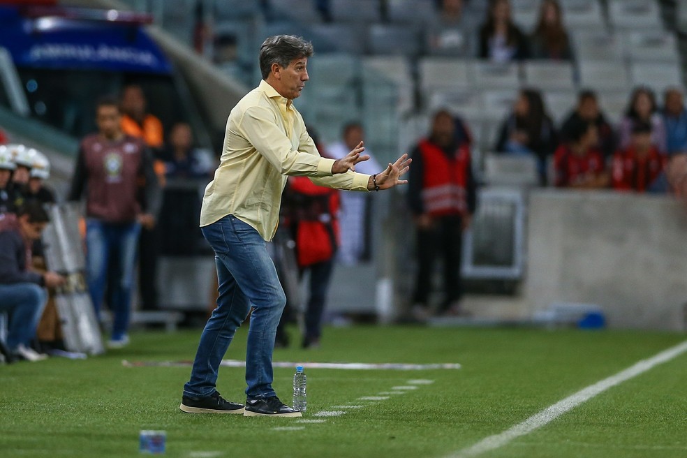 Renato Gaúcho minimizou má atuação em Curitiba (Foto: Lucas Uebel/Grêmio FBPA)