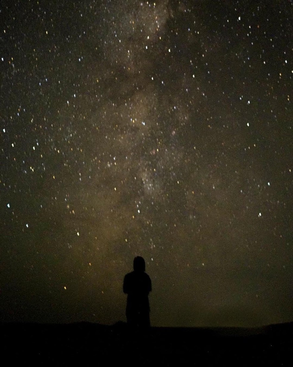 Céu estrelado de Gobi — Foto: Reprodução/ Instagram Le monde plein leurs yeux