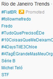 Trending Topics no Rio às 17h13 (Foto: Reprodução/Twitter.com)