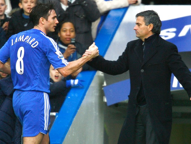 José Mourinho e Lampard no Chelsea (Foto: Getty Images)