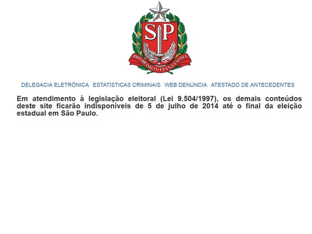 Atestado Antecedente Criminais Secretaria Segurança Pública SP SSP/SP