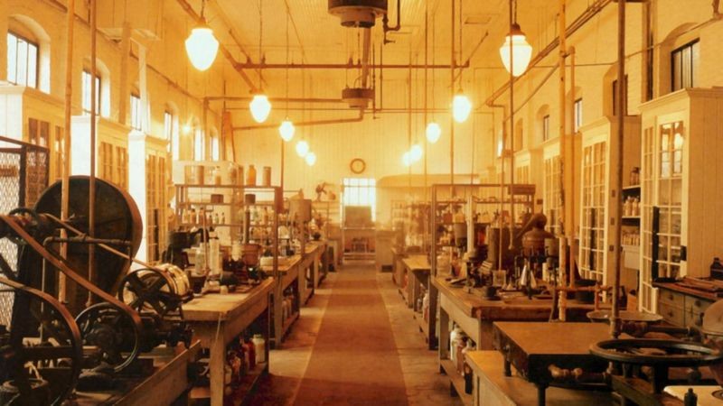 BBC O laboratório de Thomas Edison, em Nova Jersey, foi o local de nascimento de muitas de suas invenções (Foto: ALAMY via BBC)