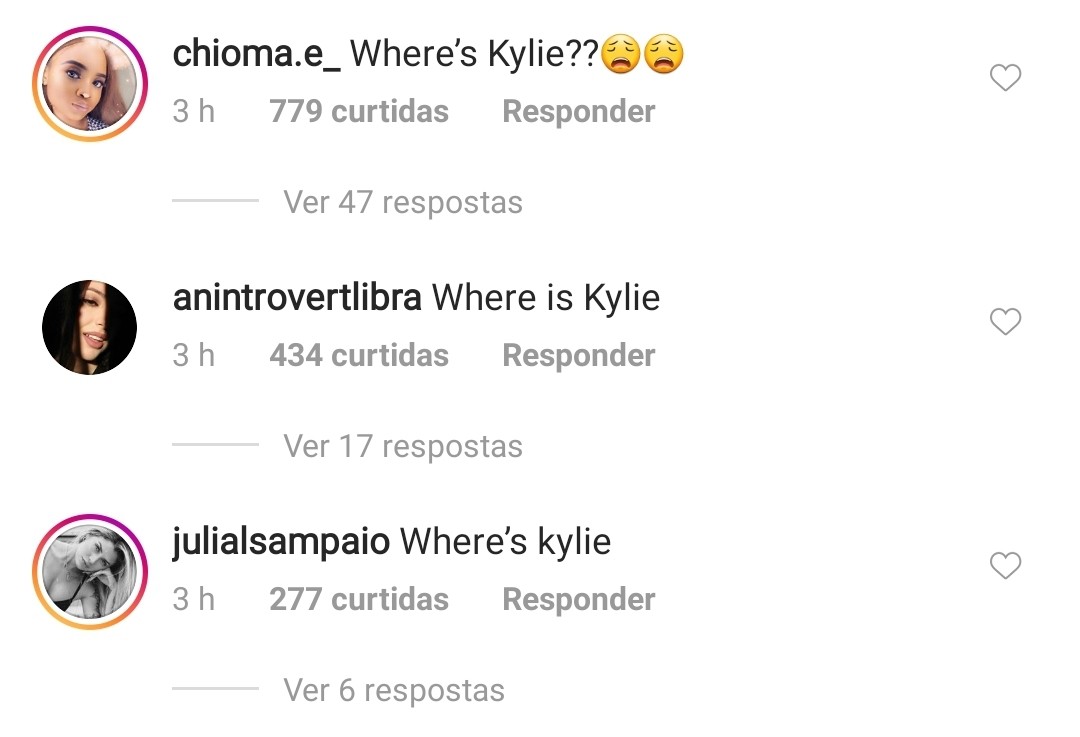 Fãs notaram a ausência de Kylie Jenner em retrato de família (Foto: Reprodução / Instagram)