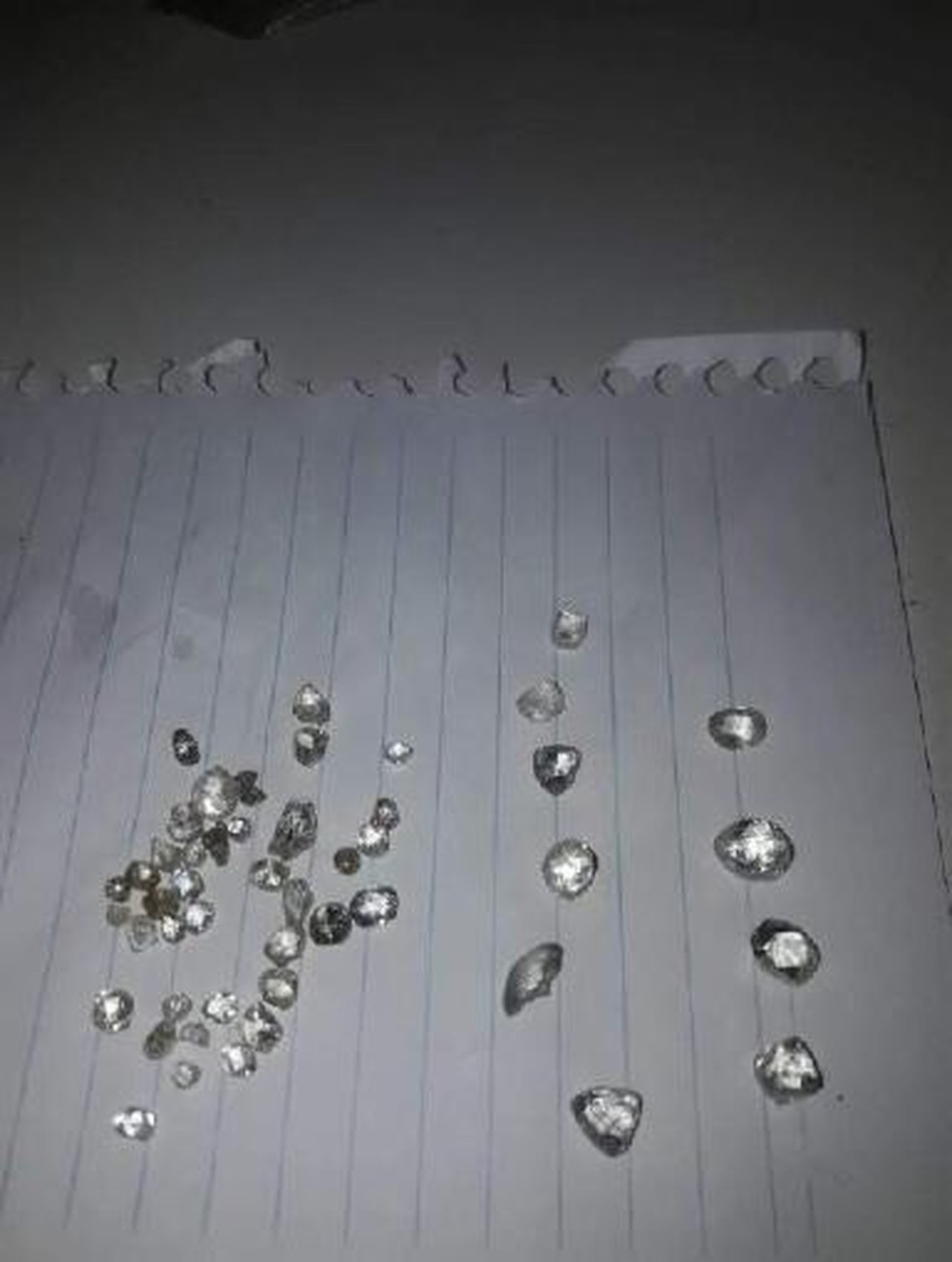 Pedras de diamantes extraídas de Rondônia eram enviadas e vendidas em outros países — Foto: PF/Divulgação