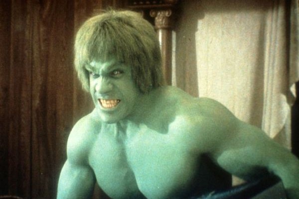 O ator Lou Ferrigno no papel do herói Hulk (Foto: Reprodução)