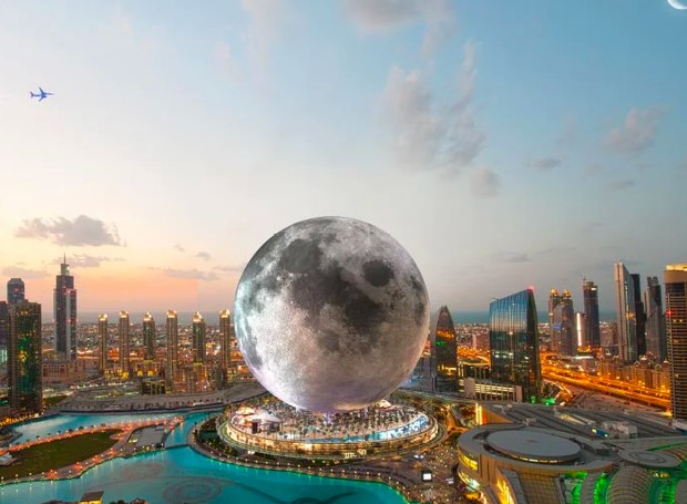 Imagem de como seria o resort em Dubai (Foto: Divulgação / MOON)