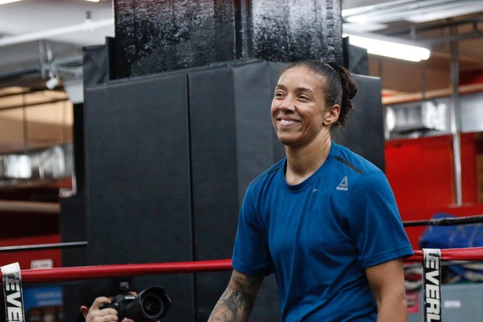 germaine de randamie treino aberto ufc 208 (Foto: Evelyn Rodrigues)