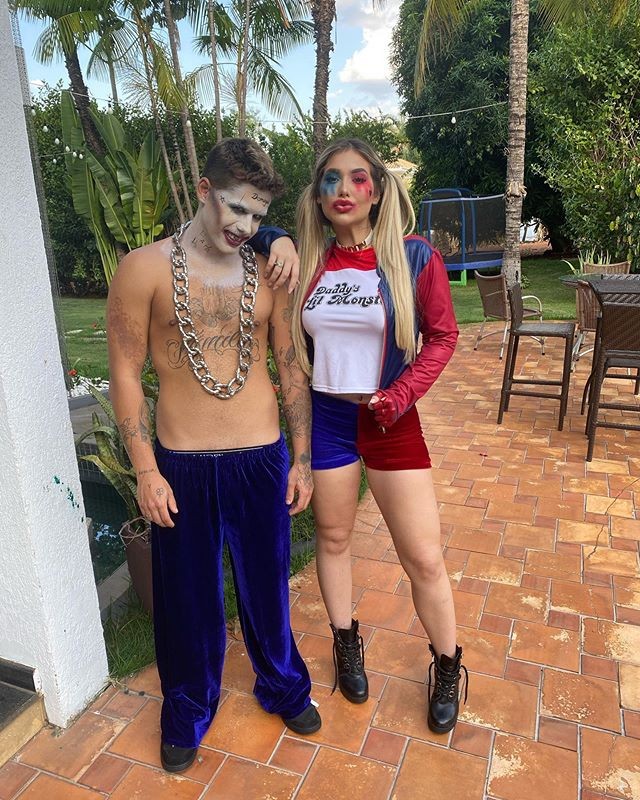 Zé Felipe e Virginia viram Coringa e Arlequina no Halloween - Quem