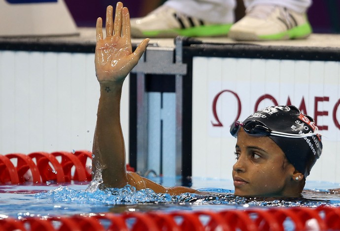Etiene Medeiros no Trofeu Maria Lenk de natação no Rio de Janeiro (Foto: Satiro Sodré/ SSPress/CBDA)