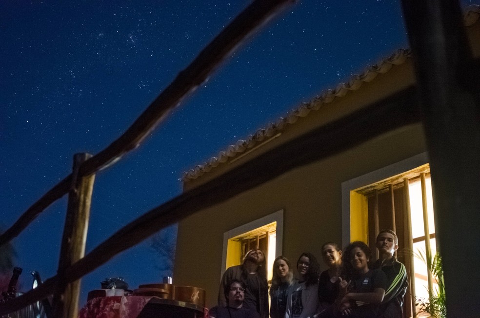 Eclipse lunar foi visto por moradores de Maturia, na Paraba  Foto: Associao Paraibana de Astronomia (APA)/Divulgao