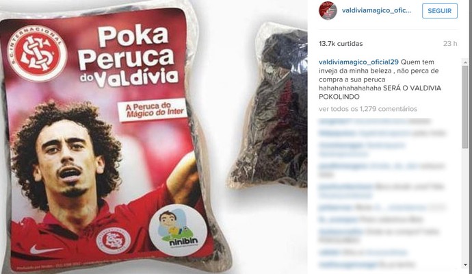 Peruca Valdívia Inter (Foto: Reprodução, Instagram)