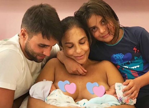Daniel Cady e Ivete Sangalo com os filhos Marcelo, MArina e Helena (Foto: Reprodução/Instagram)
