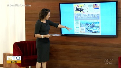 Avião com drogas é destaque no Jornal Daqui; Veja as manchetes