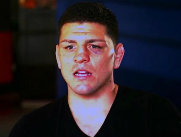 Nick Diaz dá entrevista para programa do UFC (Foto: Reprodução)