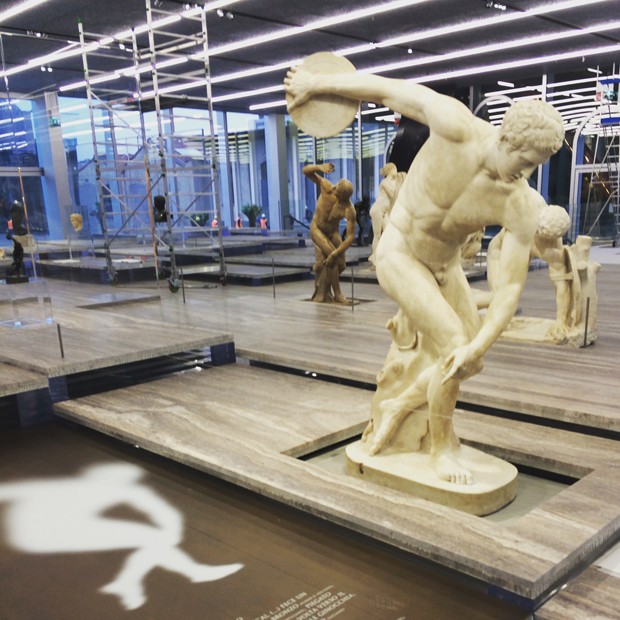 Classical statue in the 1st gallery, Discobolus, 2nd century AD (Foto: Courtesy Musei Vaticani/Suzy Menkes: Instagram)