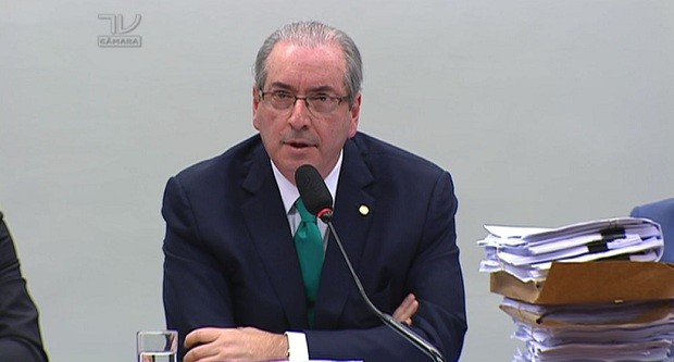 Eduardo Cunha se defende de processo contra ele no Conselho de Ética (Foto: Reprodução/ TV Câmara)