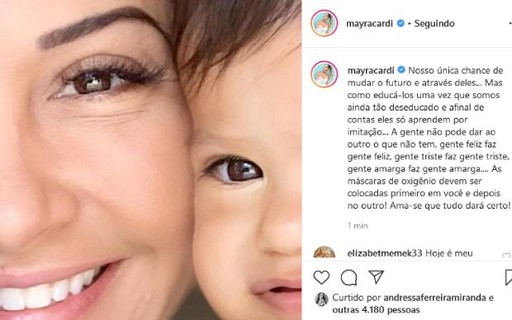 Recem Separada Mayra Cardi Posa Com A Filha Gente Triste Faz