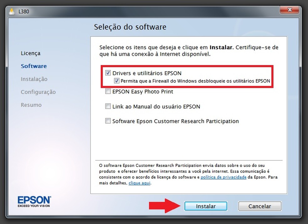 Como baixar e instalar o driver da impressora Epson L380 Impressoras