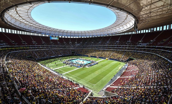 brasil x portugal estádio mané garrincha desafio vôlei (Foto: Wander Roberto/CBV)