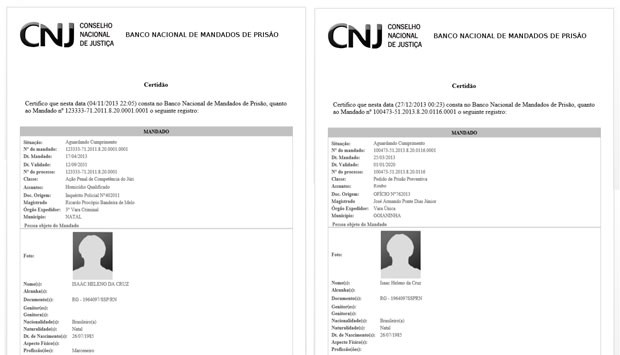 Banco de dados do CNJ possui dois mandados contra Rivotril (Foto: Reprodução/CNJ)