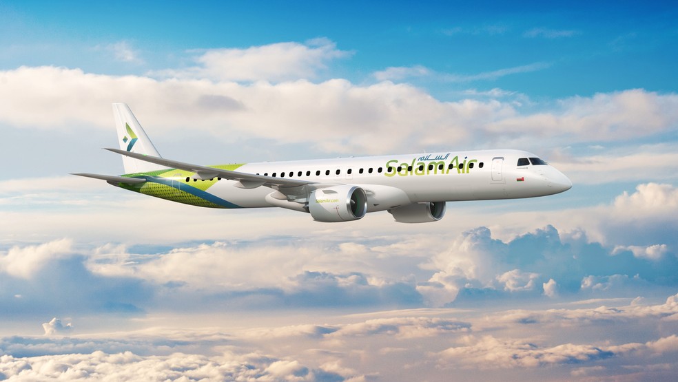 Embraer fecha acordo para venda de até 12 jatos em negócio de US$ 934,6 milhões. — Foto: Divulgação/Embraer
