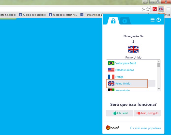 Acesse o Skype web e ative o Hola para o Reino Unido (Foto: Reprodu??o/Barbara Mannara)