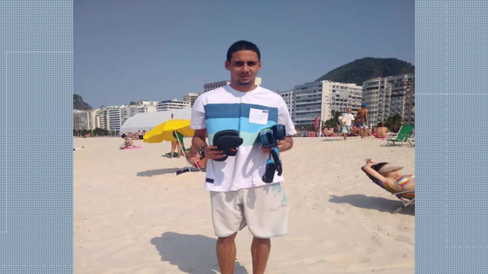 Lucas foi atingido na perna no Santo Cristo â€” Foto: ReproduÃ§Ã£o/TV Globo