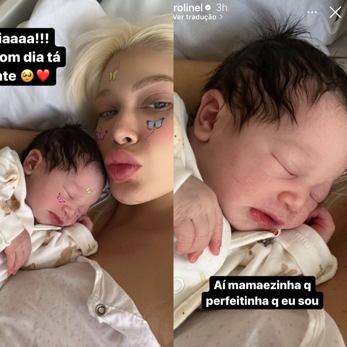 Karoline Lima publica novas fotos com a filha recém nascida, Cecília (Foto: Reprodução / Instagram)