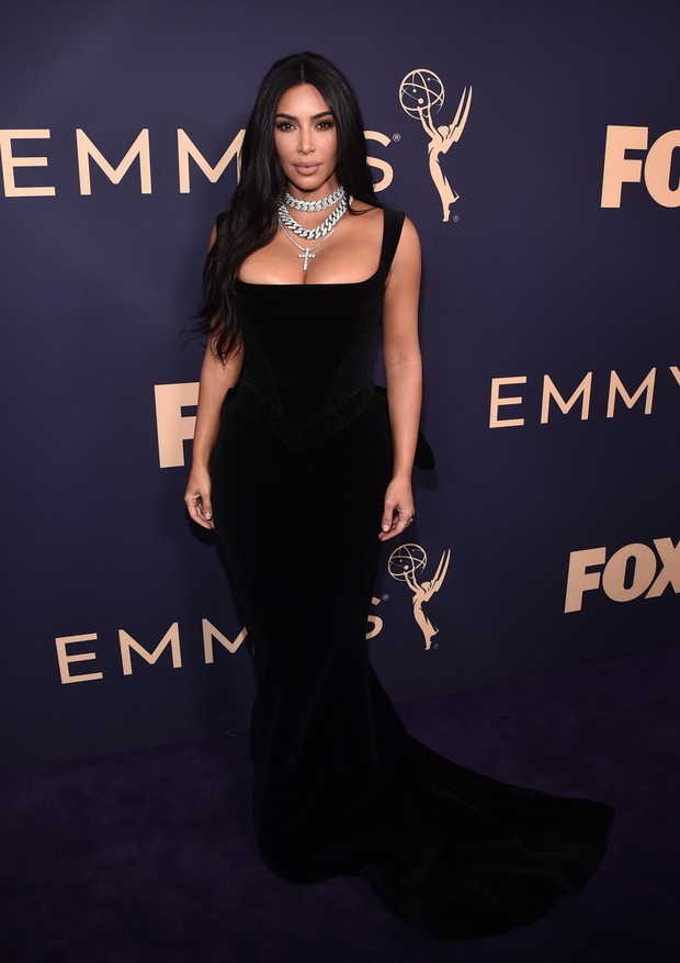 LOS ANGELES, CALIFORNIA - SEPTEMBER 22: Kim Kardashian attends the 71st Emmy Awards at Microsoft Theater on September 22, 2019 in Los Angeles, California. (Photo by Alberto E. Rodriguez/Getty Images) (Foto: Getty Images)