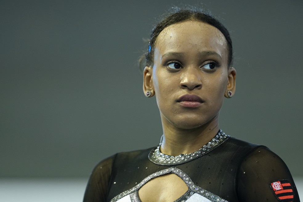 Rebeca Andrade no Brasileiro de gin&aacute;stica &mdash; Foto: Ricardo Bufolin/CBG