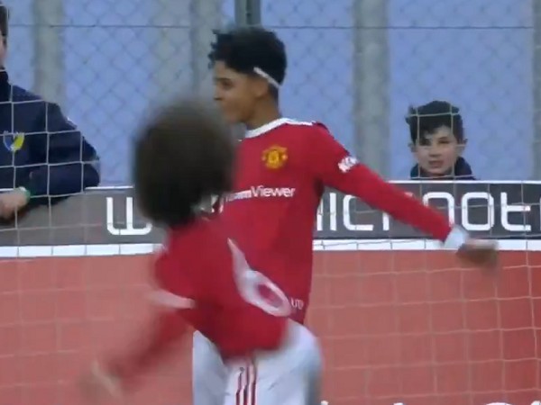 CRISTIANO RONALDO JR MARCOU SEU PRIMEIRO GOL PELO MANCHESTER