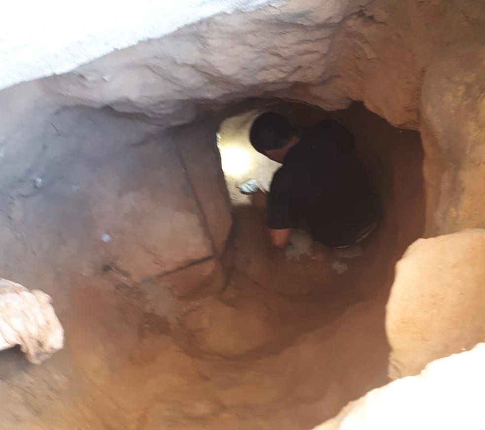 Túnel foi encontrado nesta terça-feira (18) na Penitenciária Agrícola de Monte Cristo — Foto: Arquivo pessoal