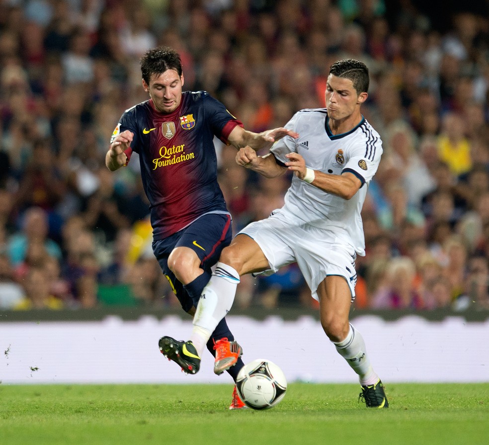 Juntos, Messi e Cristiano Ronaldo marcaram incríveis 133 gols em 2011/12 — Foto: Pressefoto Ulmer\ullstein bild via Getty Images