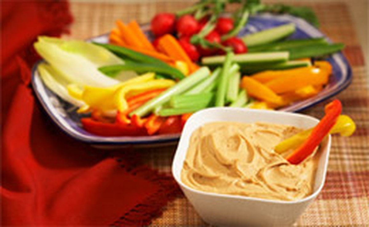 Dip com legumes crus Receitas