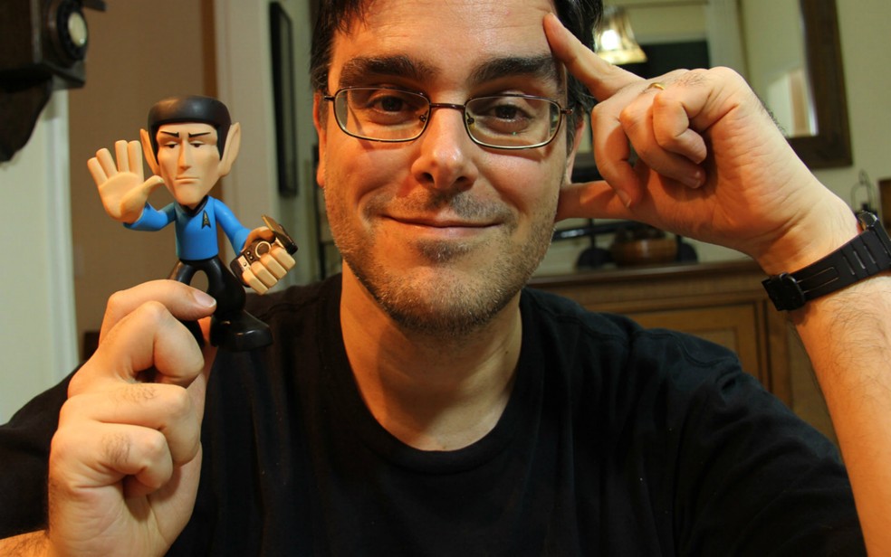 Guilherme Briggs empresta a voz para Spock, de "Star Trek" — Foto: Guilherme Briggs/Acervo pessoal