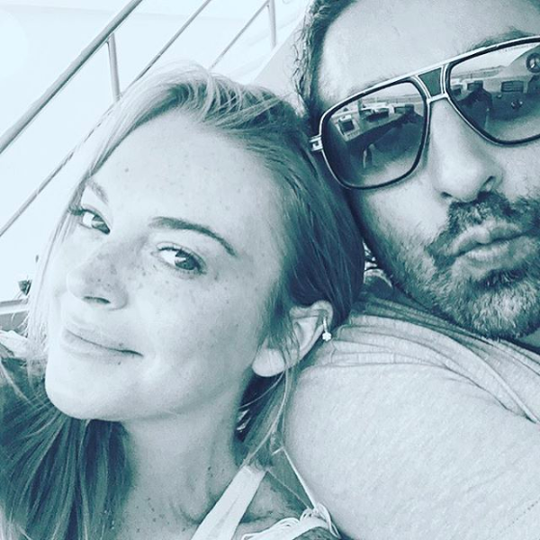 A atriz Lindsay Lohan e seu suposto novo namorado (Foto: Instagram)