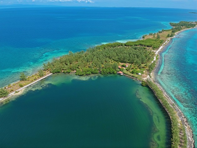 Ilha de Long Caye, em Belize (Foto: Reprodução/Engel & Volkers)