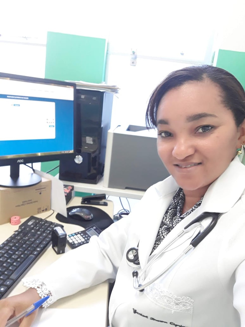 A médica Yurisel Ciprian está entre os cubanos que assinarm carta ao governo de MG pedindo para trabalhar — Foto:  Yurisel Brown Ciprian/Arquivo pessoal