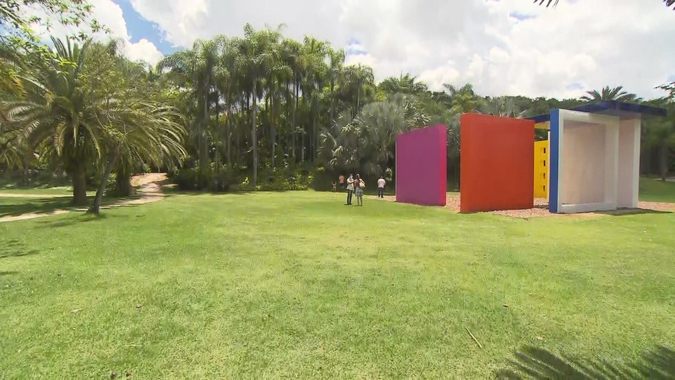 Inhotim é um ponto turístico em Brumadinho — Foto: Reprodução/TV Globo 