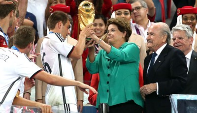 Dilma Alemanha Campeã Copa do mundo (Foto: André Durão)