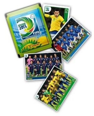Figurinhas de Fred e da Seleção no álbum da Copa das Confederações (Foto: Divulgação)