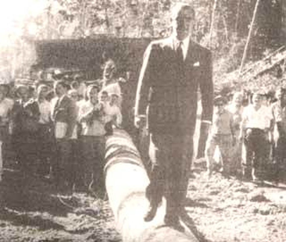 JK na abertura da BR-364. — Foto: Gente de Opinião/ Arquivo Pessoal