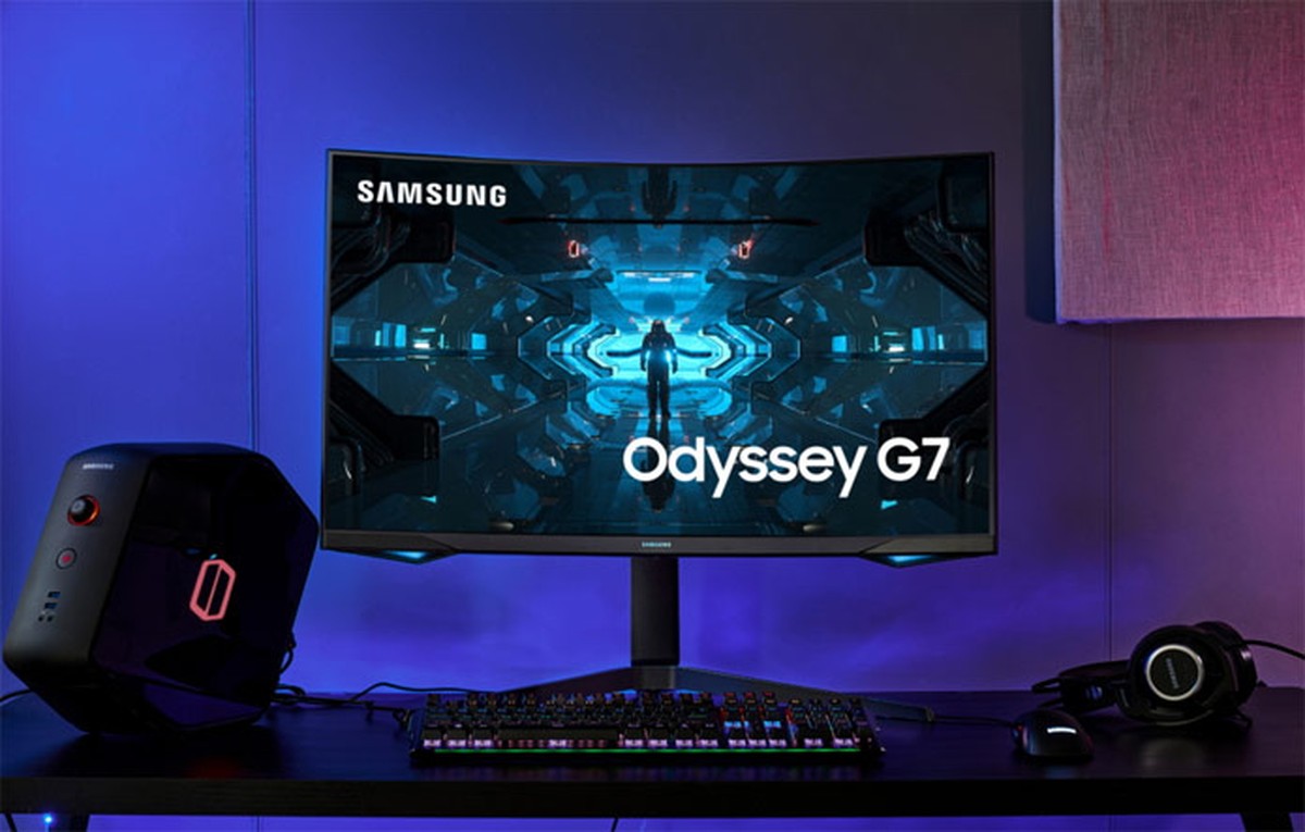 Samsung Odyssey G7: monitor gamer mais curvo do mundo chega ao mercado | Monitor – [Blog GigaOutlet]