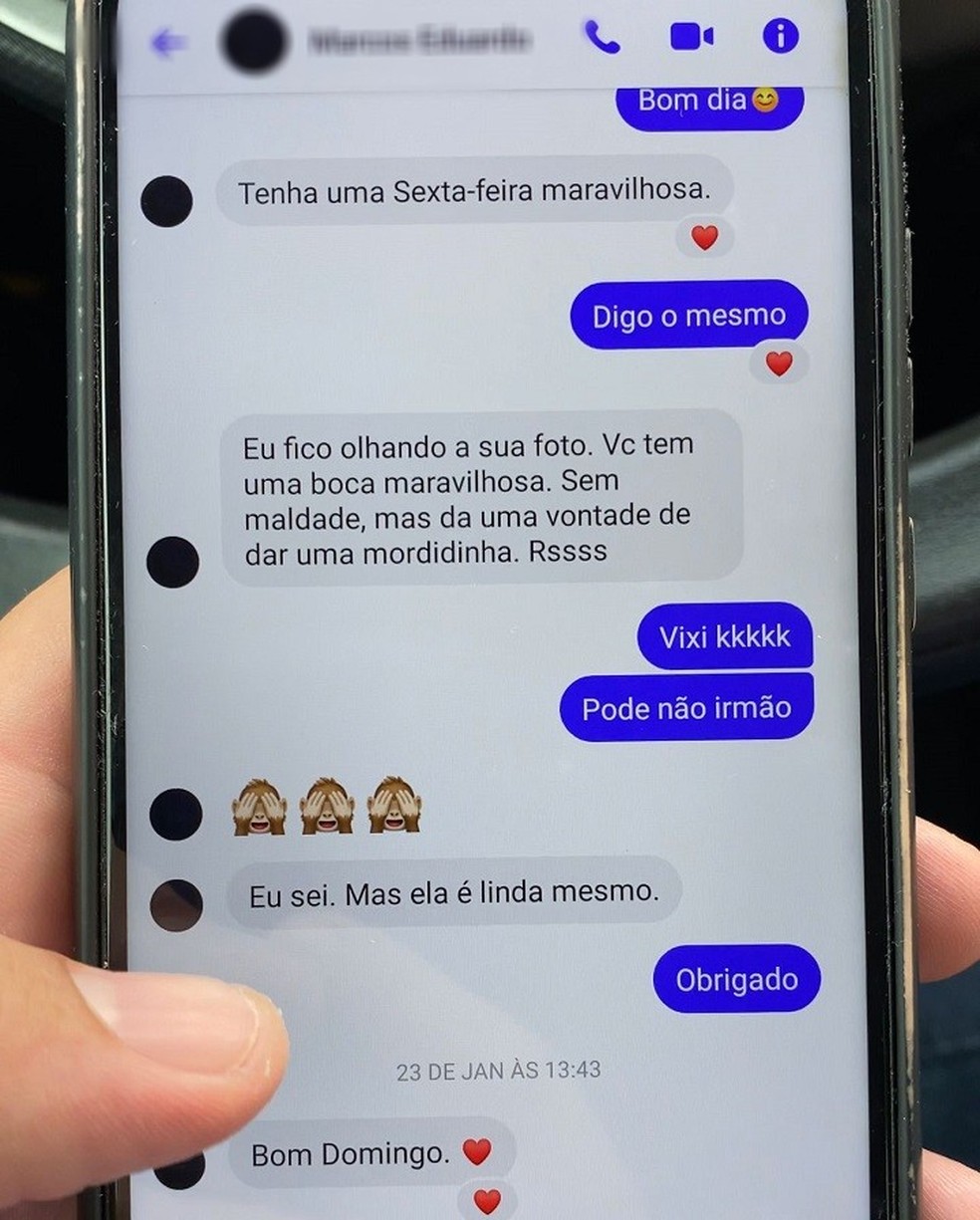 Mensagem enviadas em rede social pelo diretor   — Foto:  Jornal da Nova/ Reprodução 