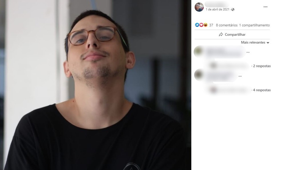 Lucas Juliani da Silva, de 24 anos, foi vítima de acidente em Herculândia — Foto: Facebook/Reprodução